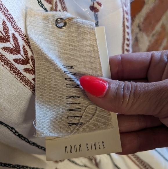 NWT Moon River Medium Halter Strap Striped Dress w/‎ Open Back - Picture 6 of 13